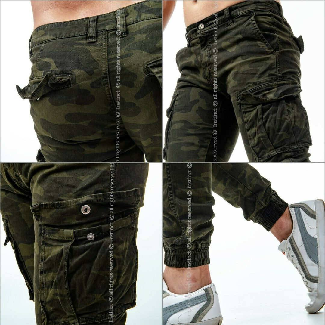 Pantaloni Uomo Cargo Militari F1577 Pantaloni Uomo Cargo Militari F1577