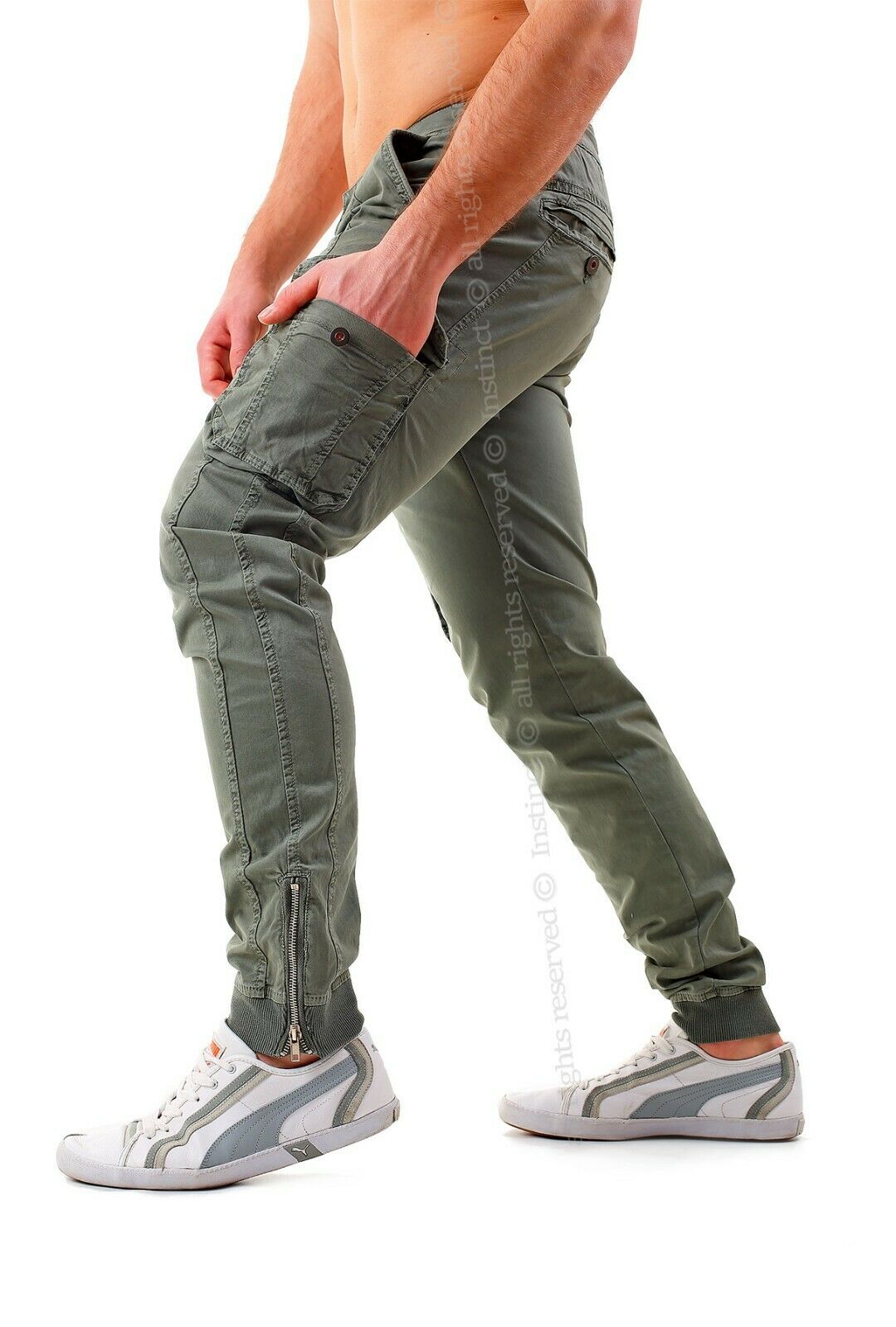 Calzini Uomo Pantaloni Cargo Uomo Con Tasche Laterali Tasconi