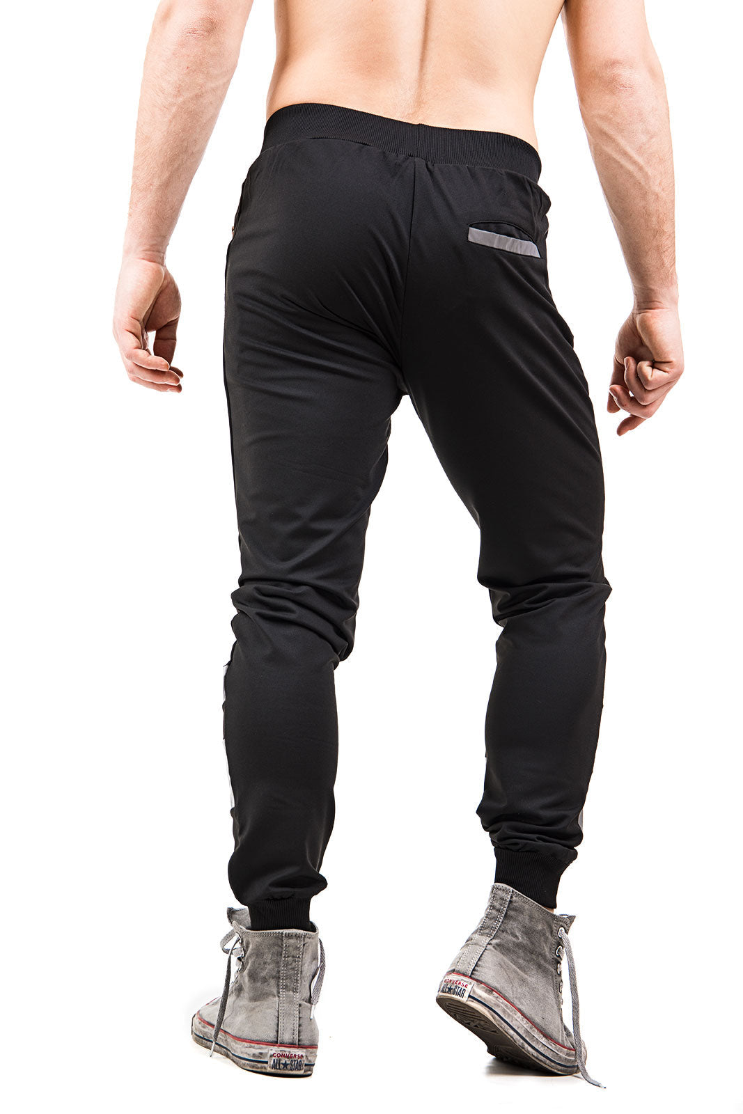 Tuta Cargo Uomo Pantaloni Sportivi Uomo Slim Fit Jogging Con Zip