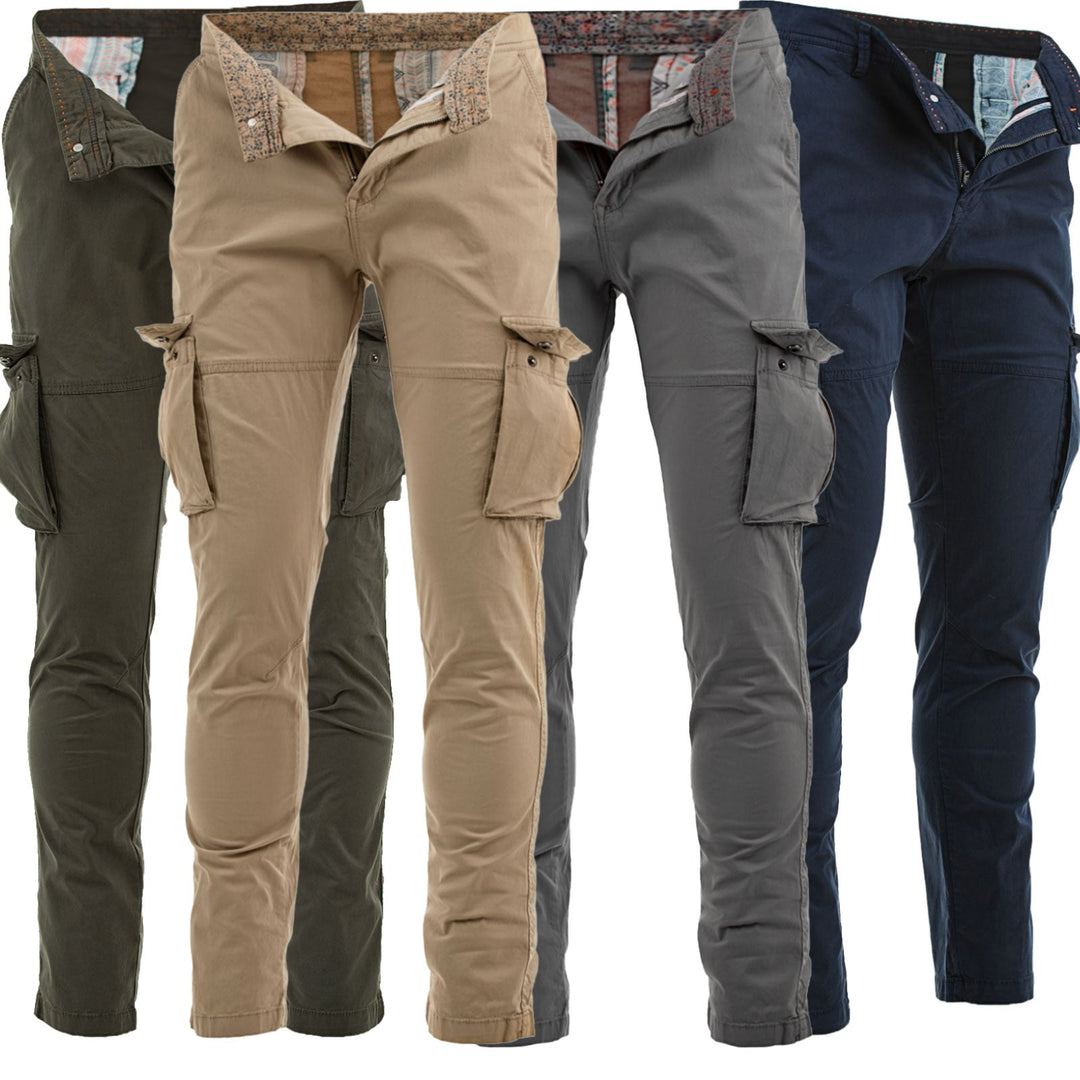 Pantaloni Cargo Uomo Elasticizzati: Leggeri E Multi-tasca Per Trekking E Tempo Libero - 2