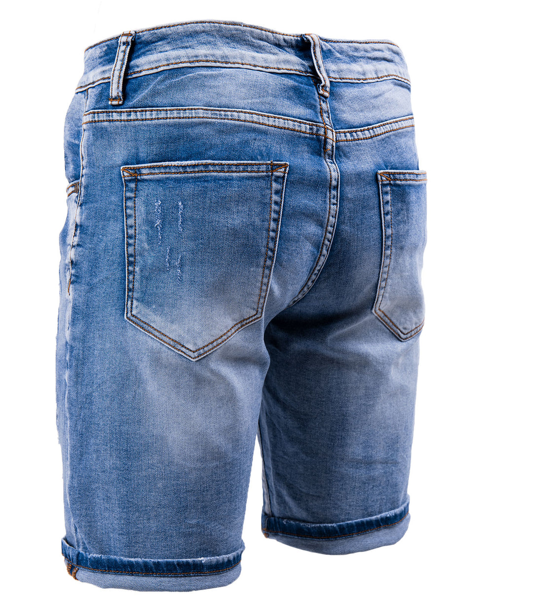 Bermuda jeans strappati deals