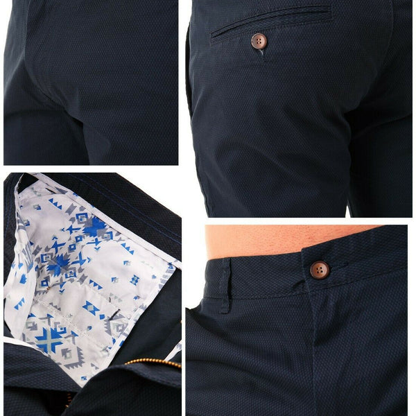 Bermuda Uomo Pantalone Corto Shorts Chino Pantaloncini Eleganti Cotone FANTASIA