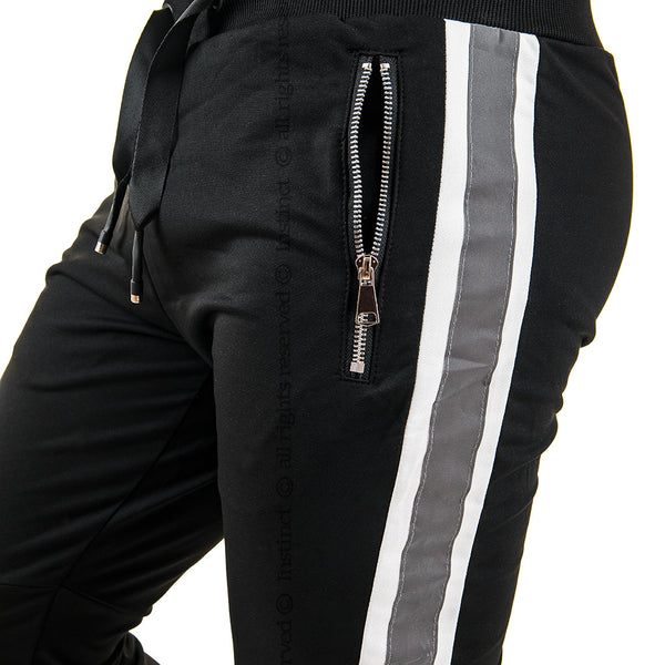 Pantaloni Tuta Uomo Sportivi striscia alta visibilità