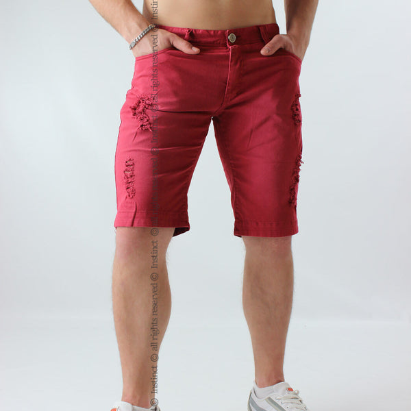 Bermuda uomo strappati strappi pantaloni corti shorts short  IL6010