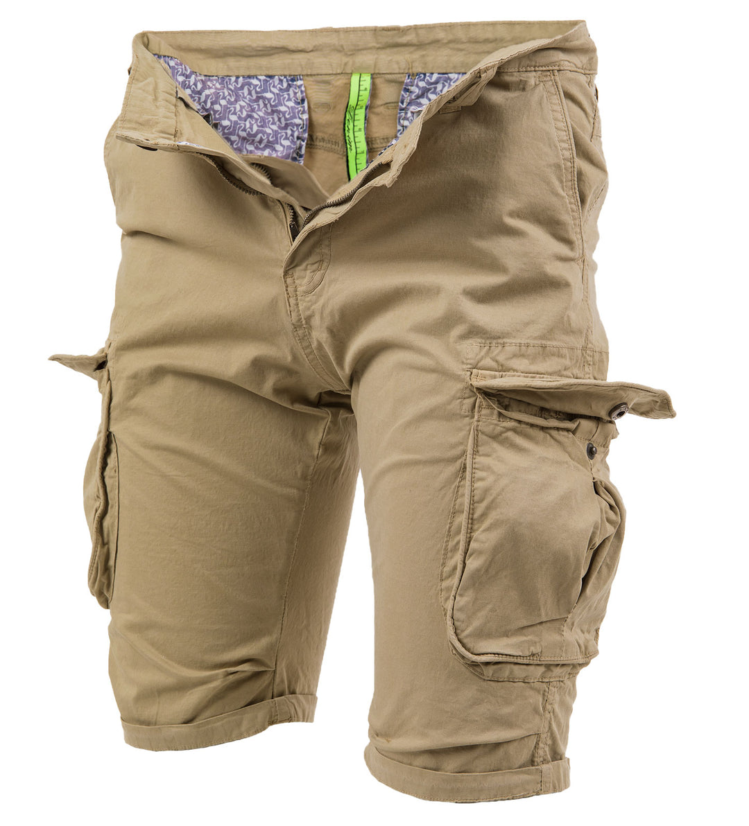 Denim Bermuda Uomo Cargo Pantaloni Corti Con Tasche Laterali Pantaloncini ESTATE - Foto 3