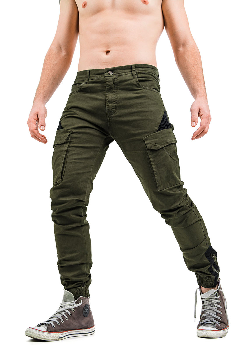 Pantaloni Tasche Laterali Uomo Uomo Instinct Pantaloni Cargo Uomo
